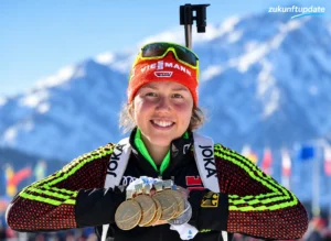 Laura Dahlmeier beim Bergsteigen am Laila Peak