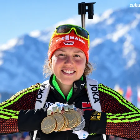 Laura Dahlmeier beim Bergsteigen am Laila Peak
